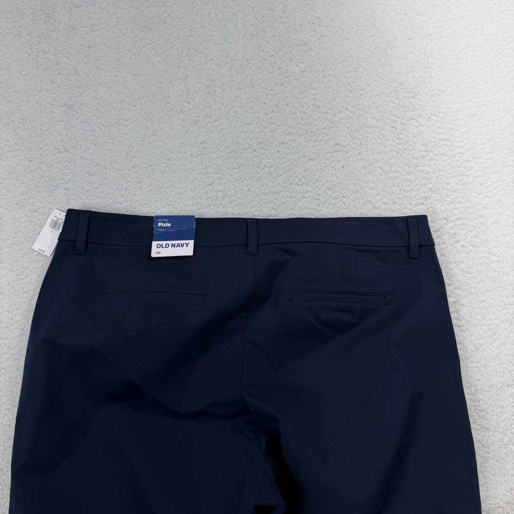 Old Navy Pixie High Rise Secret Smooth Pockets 20 (41x26) Navy Pants Women's NWT - Picture 9 of 10